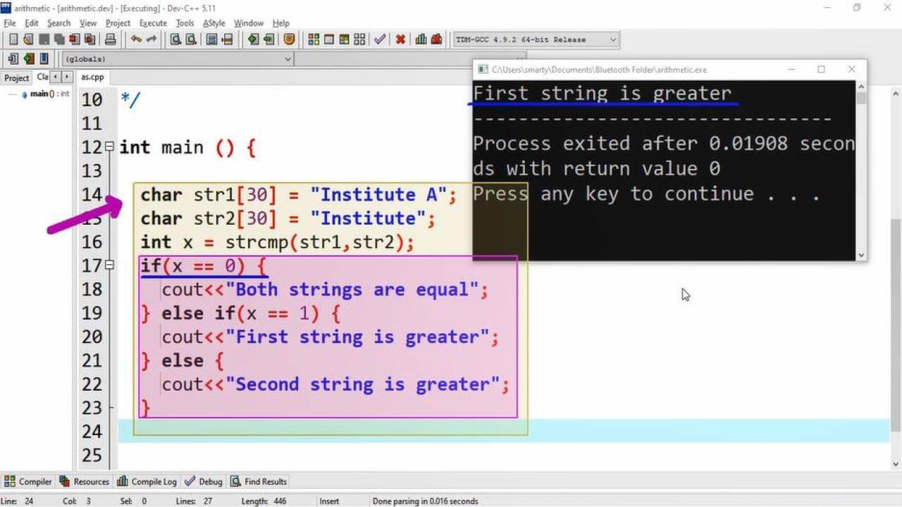 Comparing Strings Cpp Tutorial