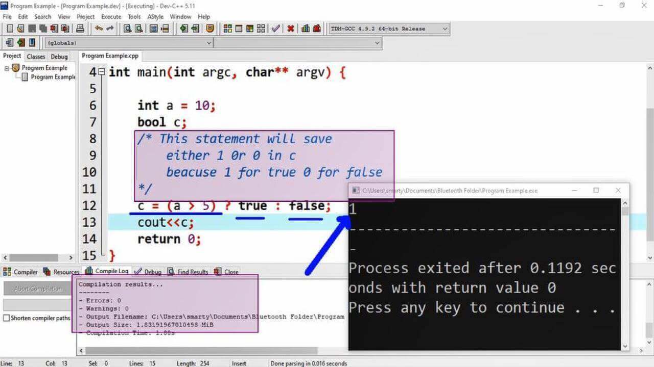 Conditional Operator Cpp Tutorial