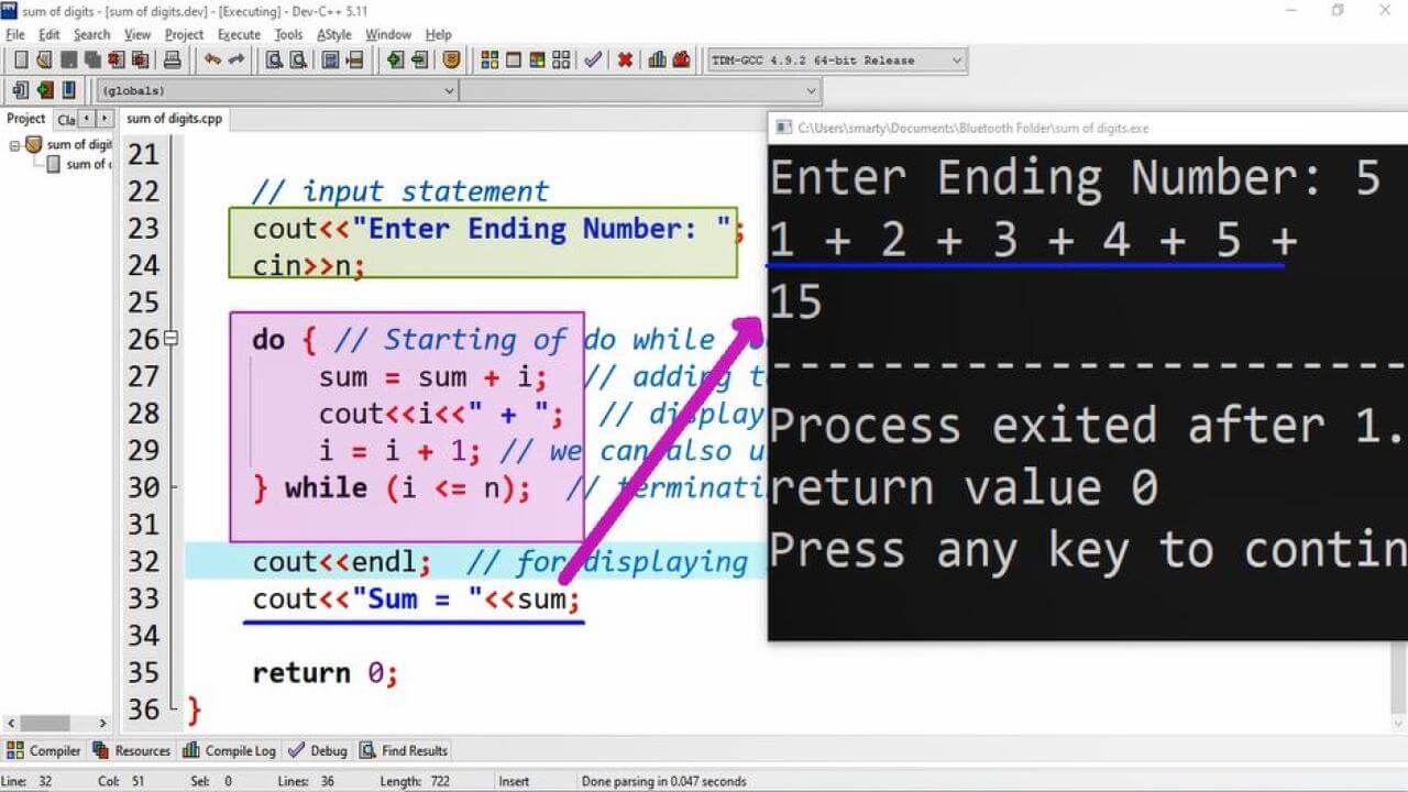 Sum Of Series Using Do While Loop Cpp Tutorial